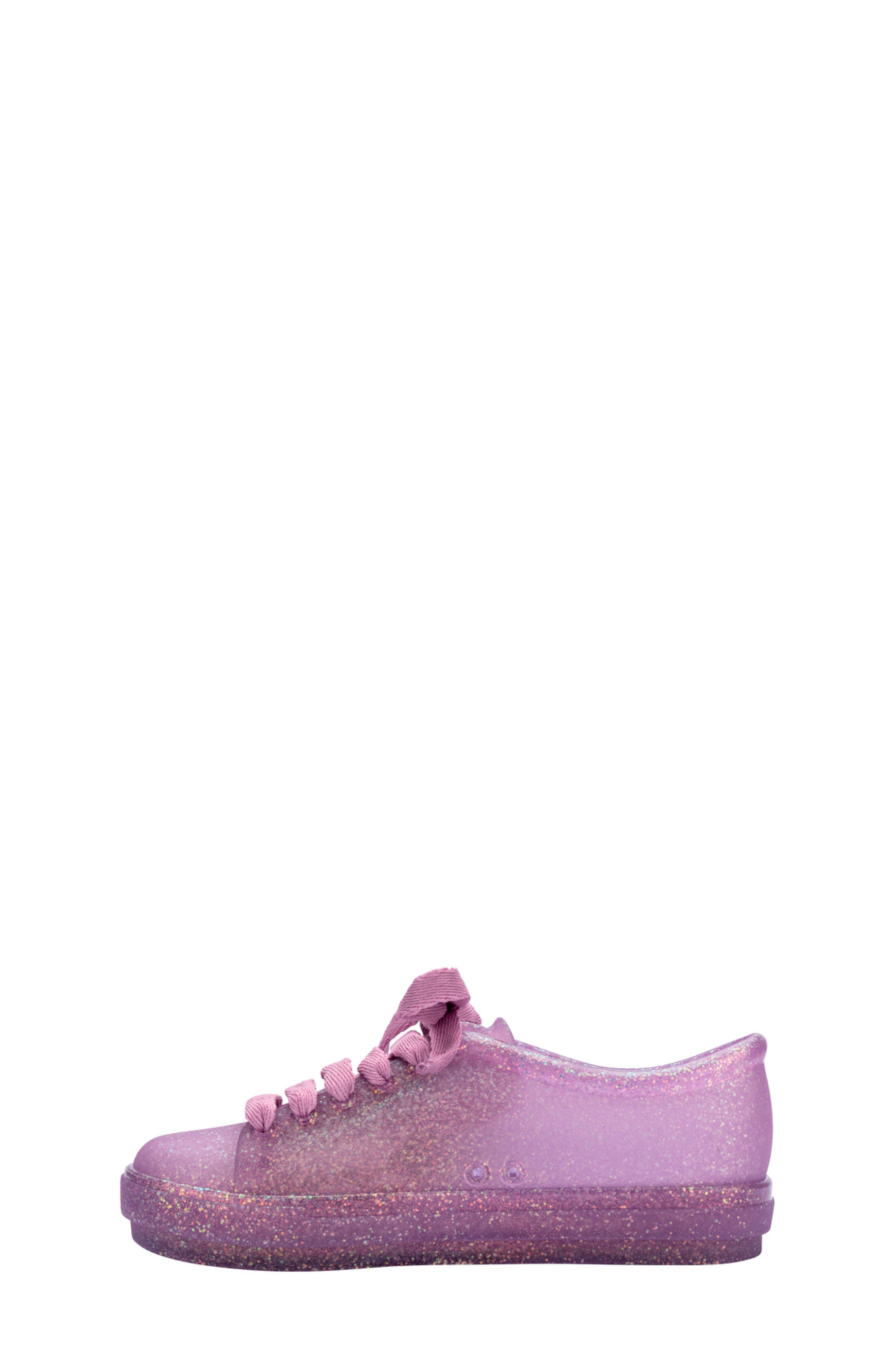 Mini Melissa Kids' Hip Sneaker, Alternate, color, Glitter Lilac