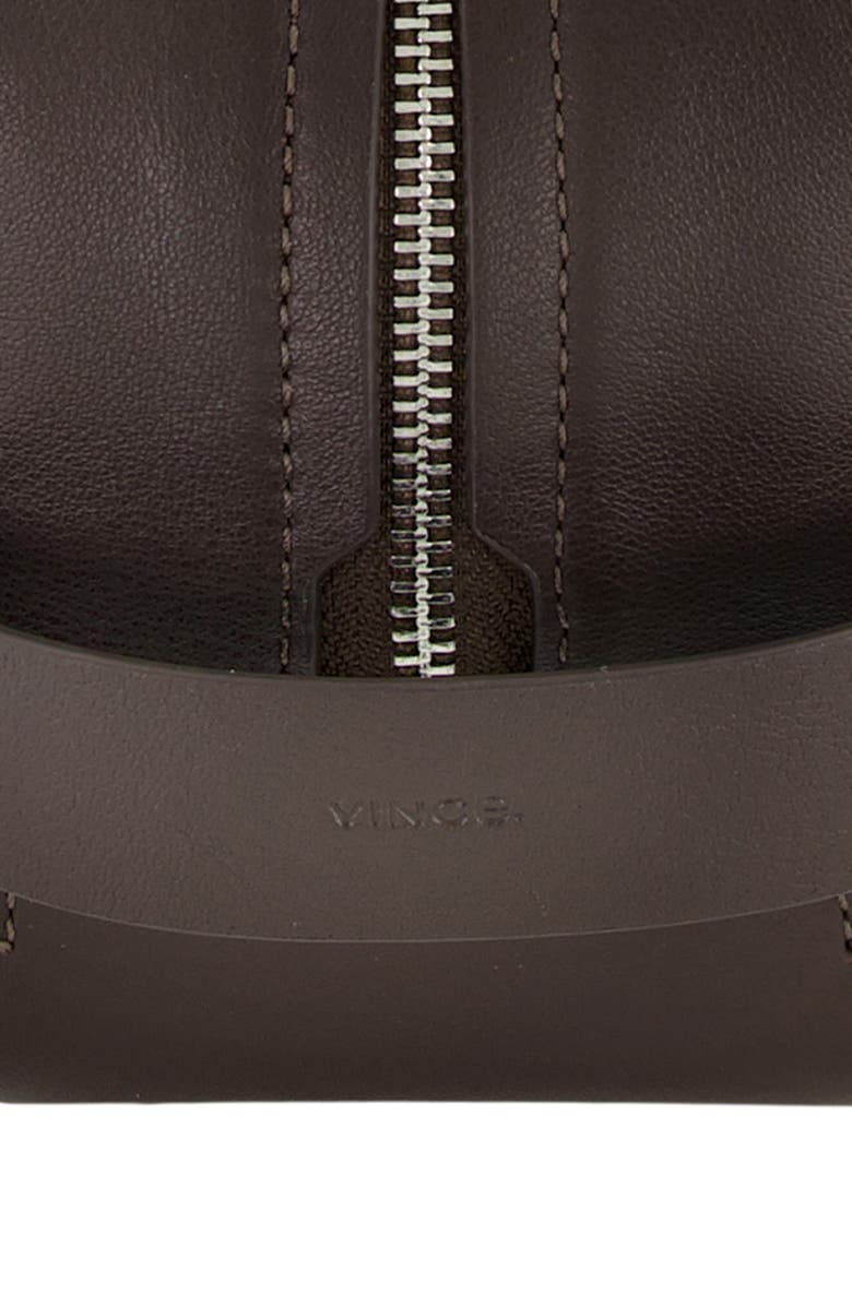 Vince Leather Dopp Kit, Alternate, color, Tobacco