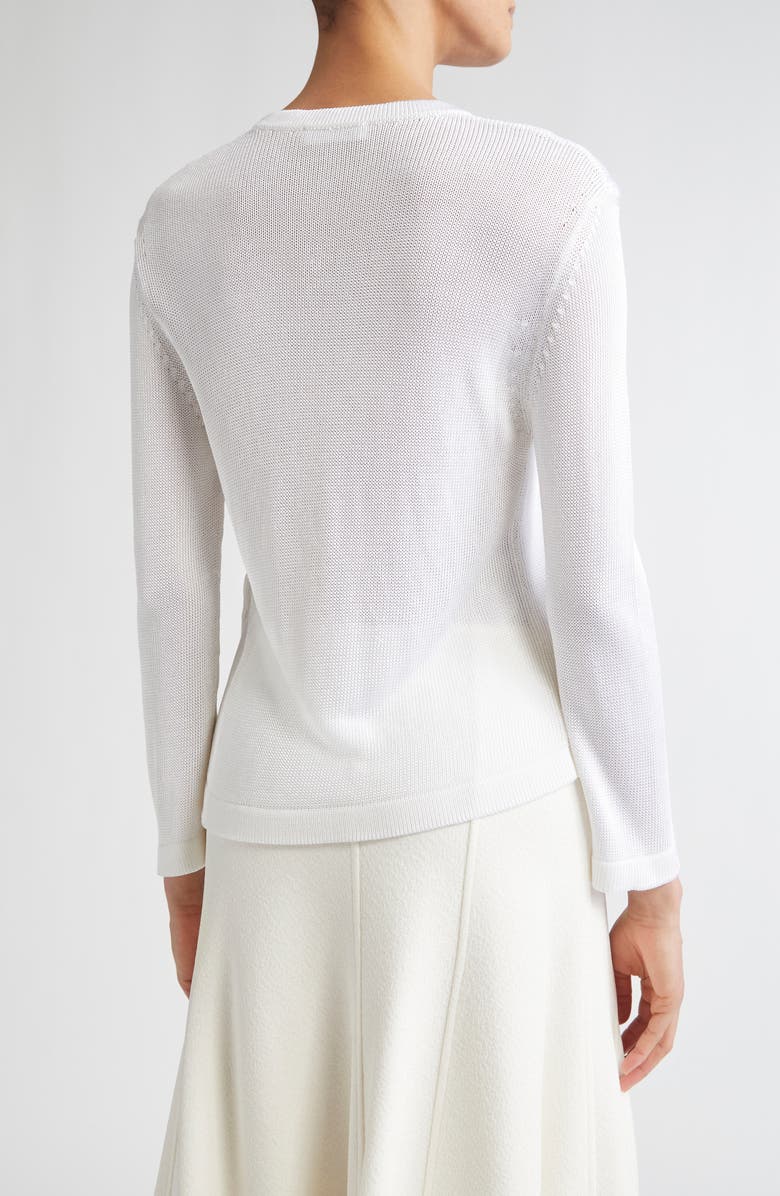 Jil Sander Crochet Flower Cardigan, Alternate, color, 