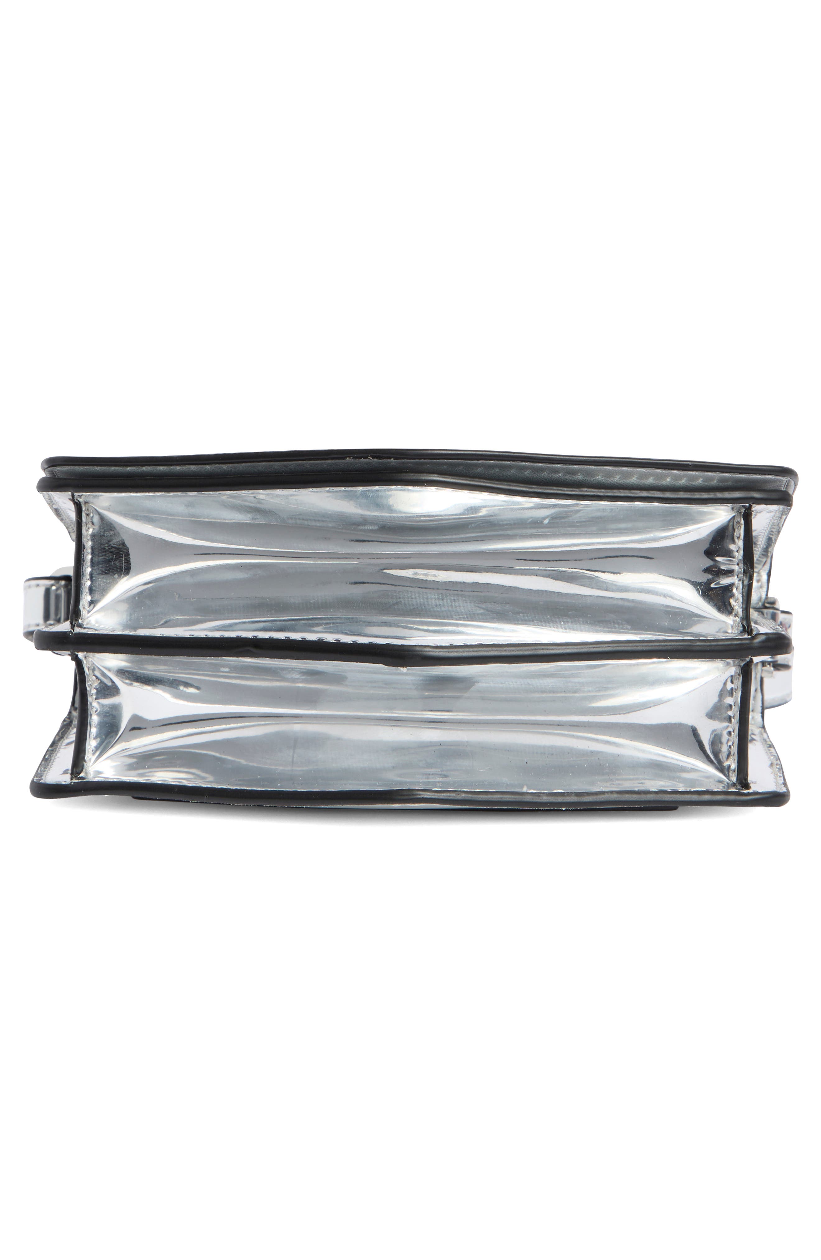 DKNY Riona Flap Crossbody Bag, Alternate, color, Silver