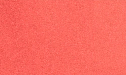 Vince Camuto Eyelet Sleeve Crepe Shift Dress In Hot Coral
