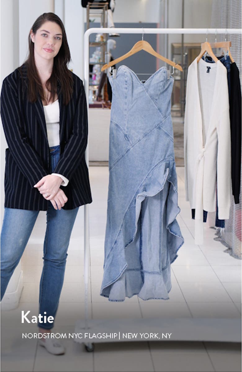 Symone Strapless High-Low Dress, sales video thumbnail