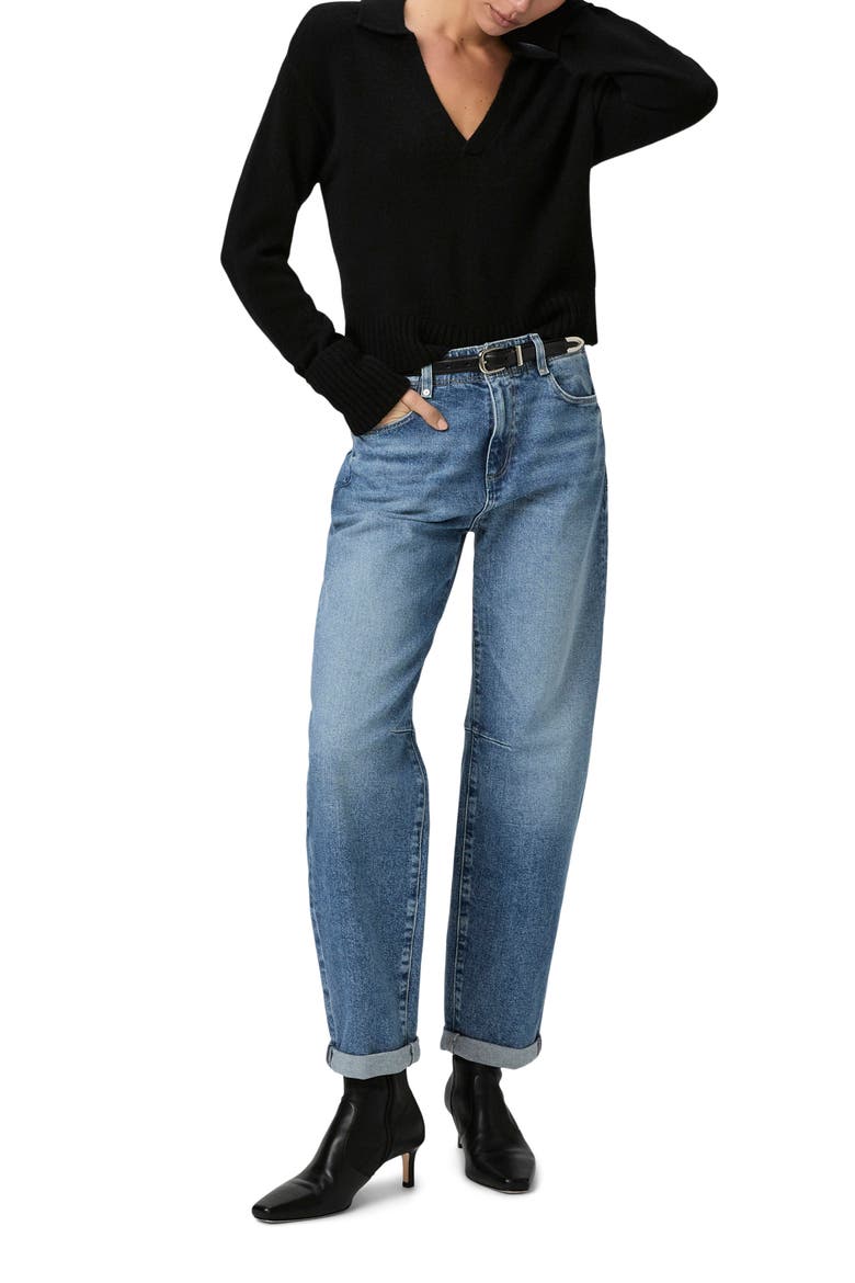 Alexis Darted High Waist Barrel Jeans, Alternate, color, RYLAND