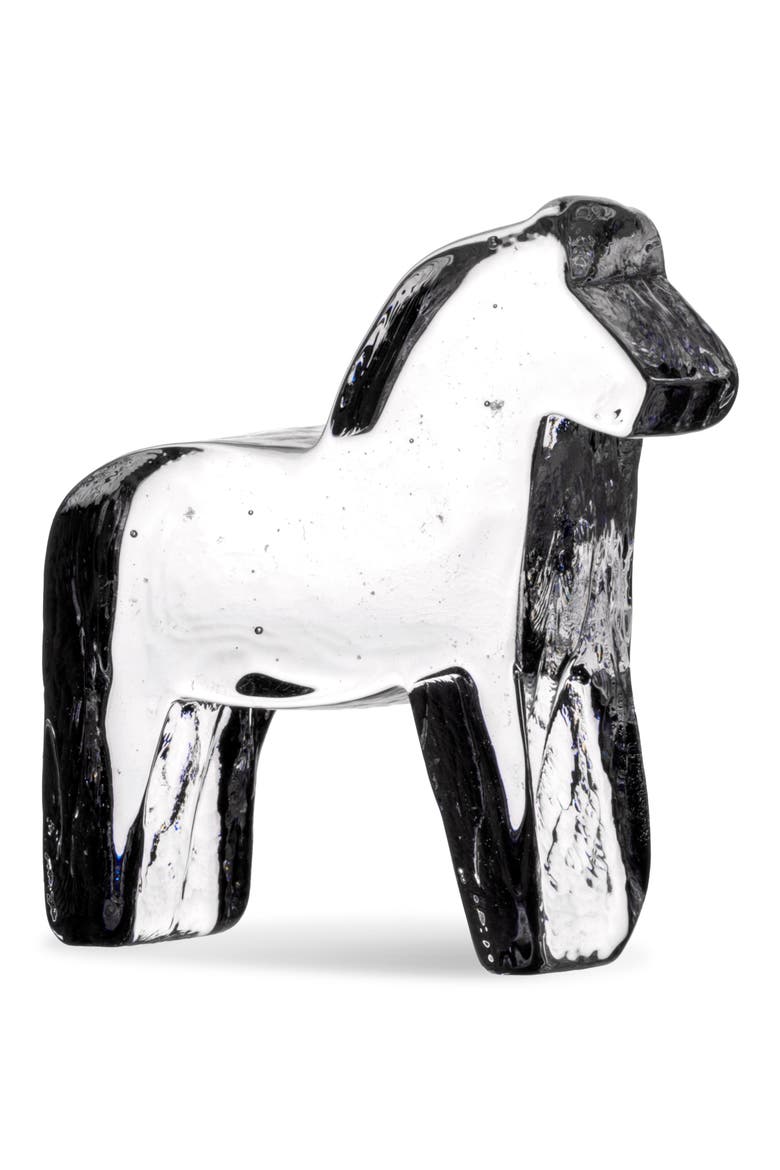Medium Clear Horse Figurine, Alternate, color, CLEAR