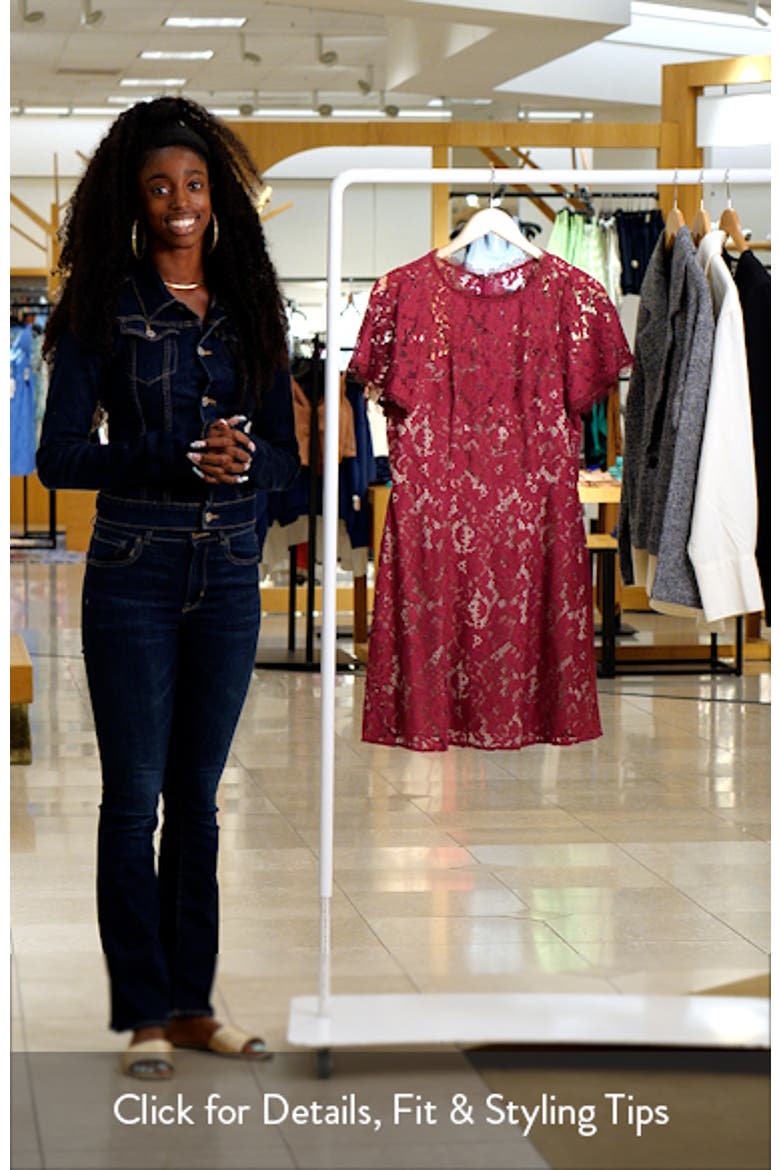 Flutter Sleeve Lace Dress video