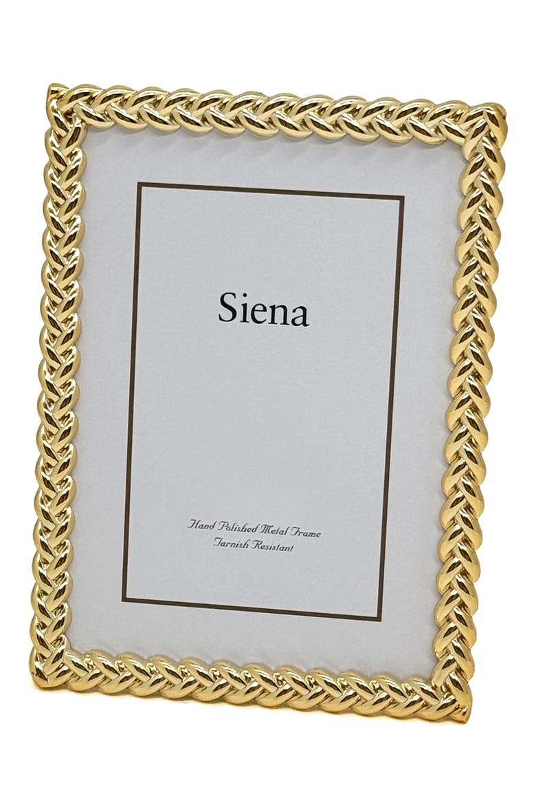 Goldtone Braid 8" x 10" Picture Frame, Main, color, GOLD