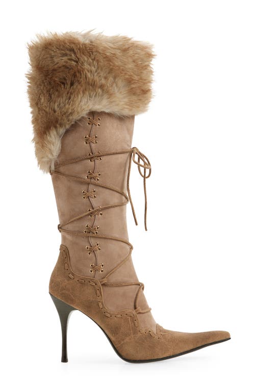 Jeffrey Campbell Verbier Knee High Boot In Brown
