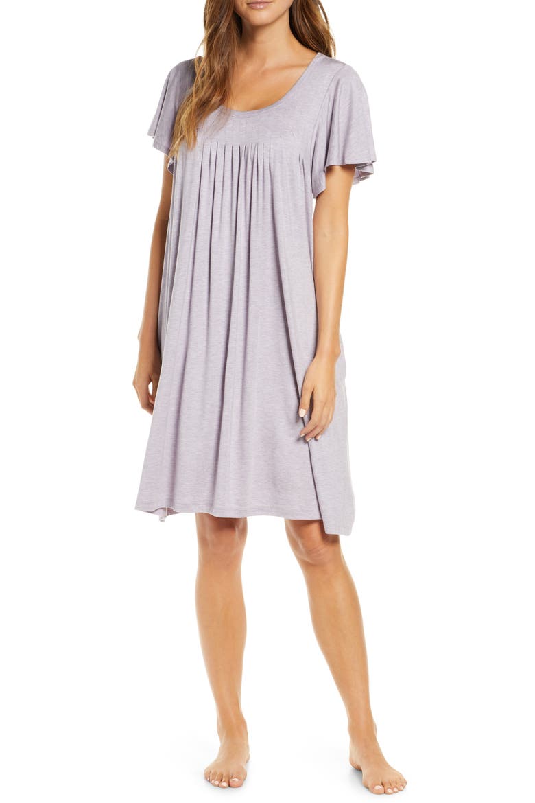 Flutter Sleeve Nightgown, Main, color, LILAC