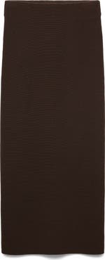 MANGO Knit Midi Skirt
