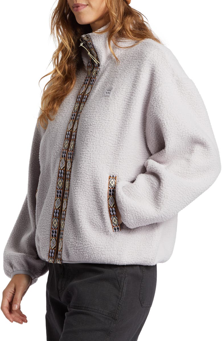 Billabong Surf Vibes Teddy Fleece Zip-Up Jacket, Alternate, color,