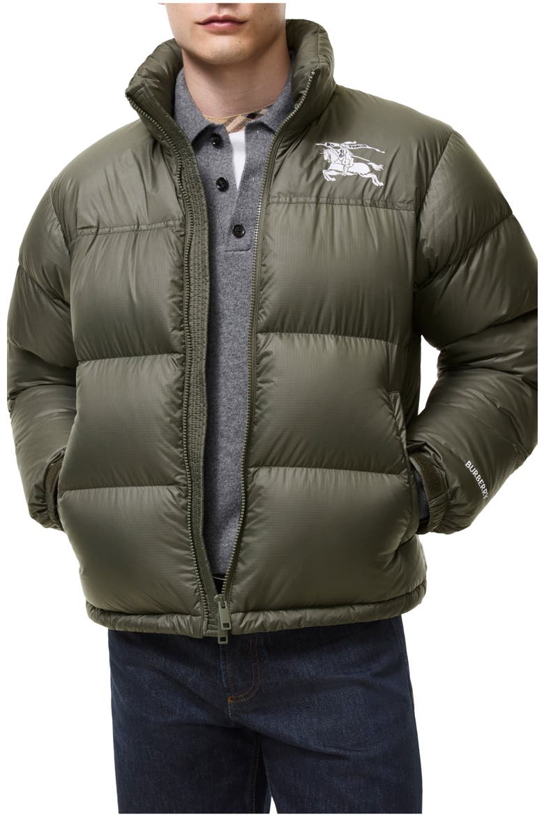 Highlands Puffer Jacket, Main, color, Dark sage green