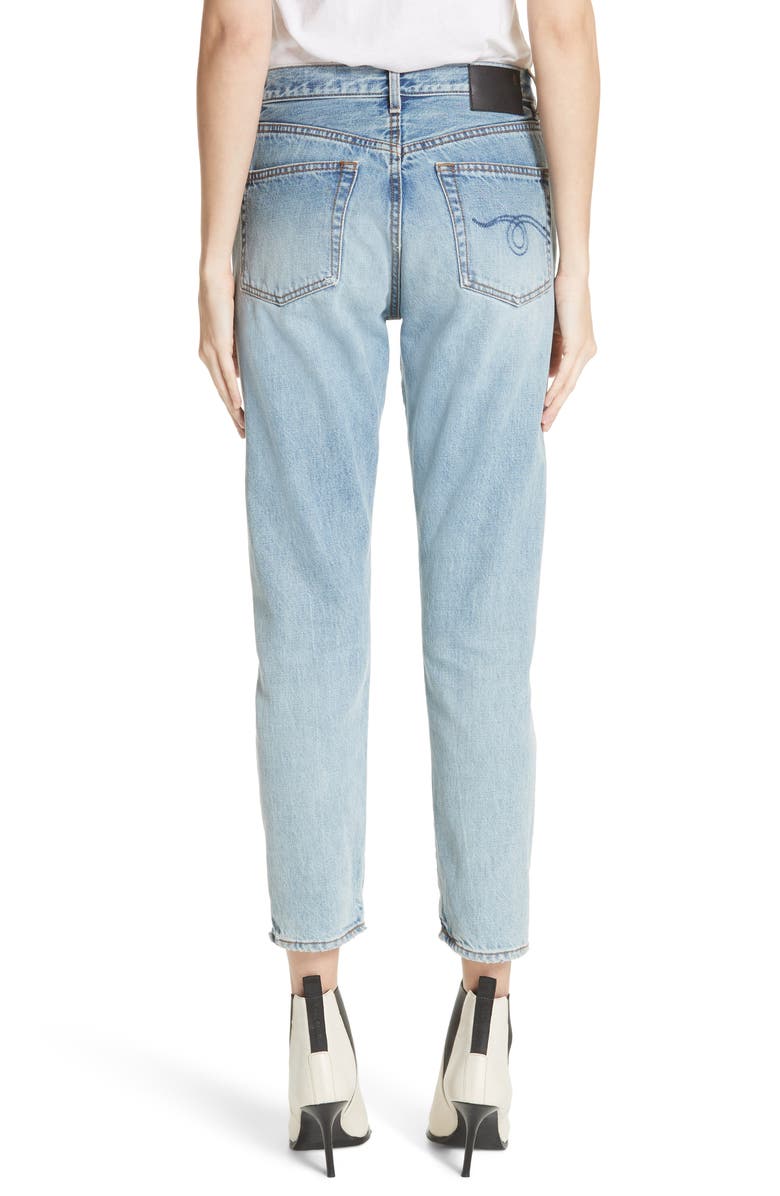 R13 Milf Straight Leg Jeans, Alternate, color, 