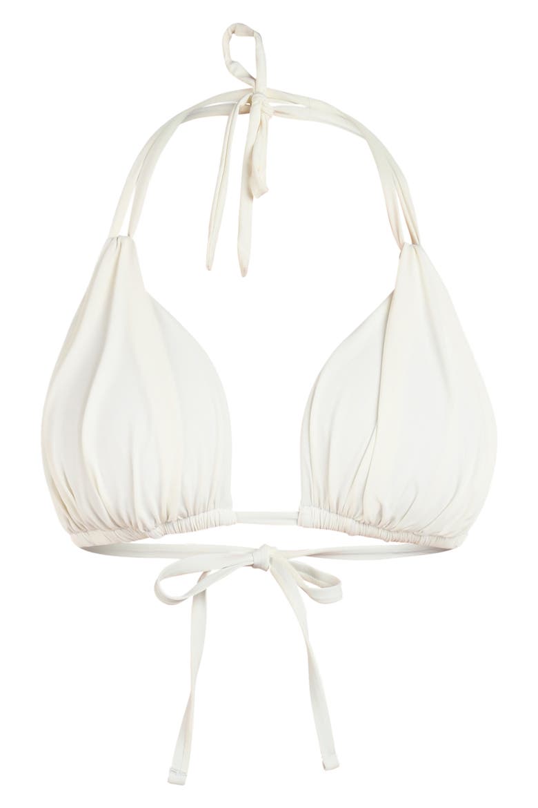 Island Goddess Halter Bikini Top, Alternate, color, IVORY