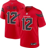 Nike Men's Nike Nico Collins  Red Houston Texans Alternate Game Jersey