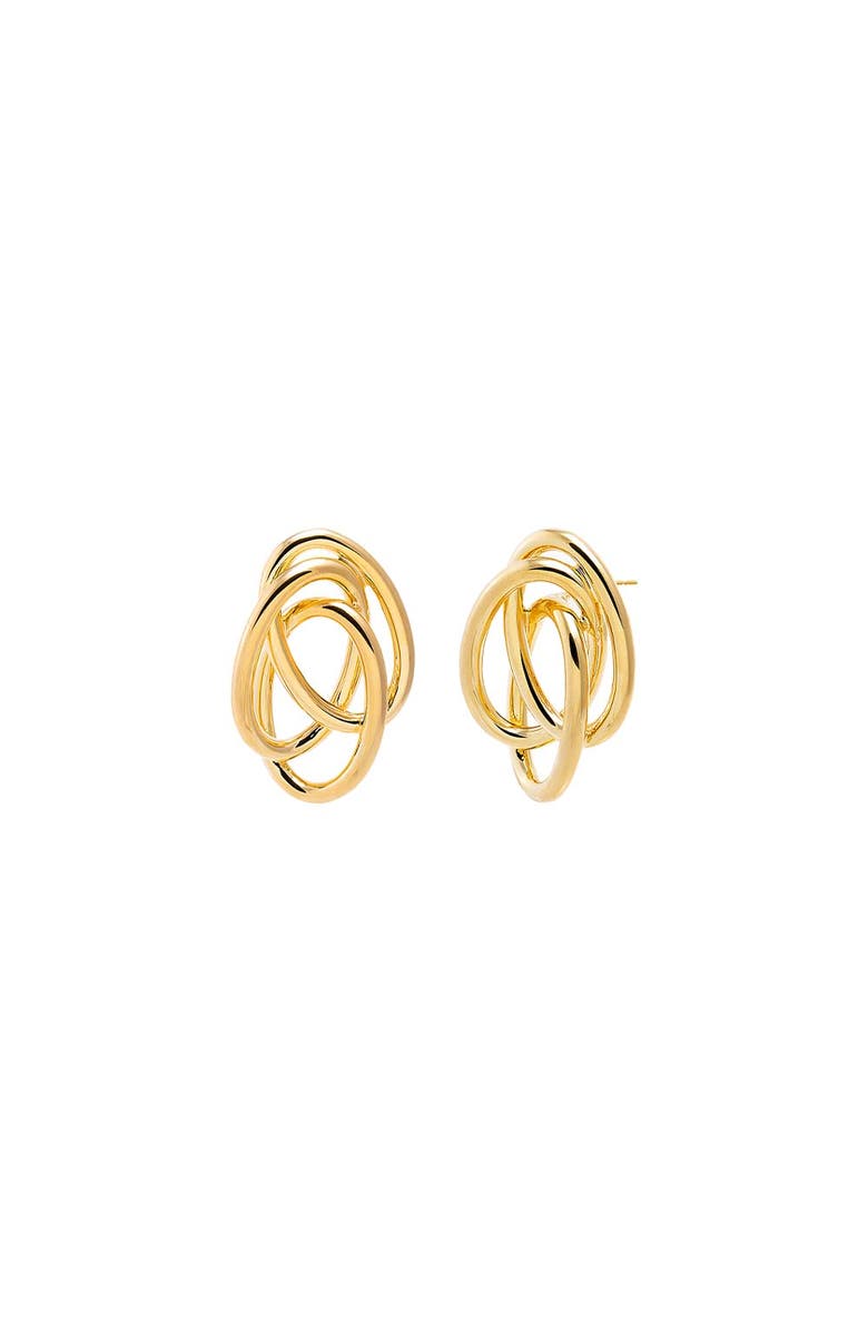 BY ADINA EDEN Solid Multi Loop Stud Earring, Main, color, 