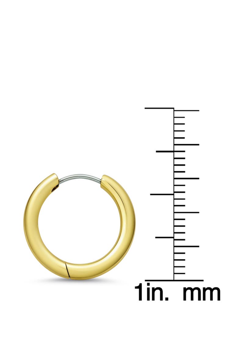 Kids' Tubular Hoop Earrings, Alternate, color, GOLD