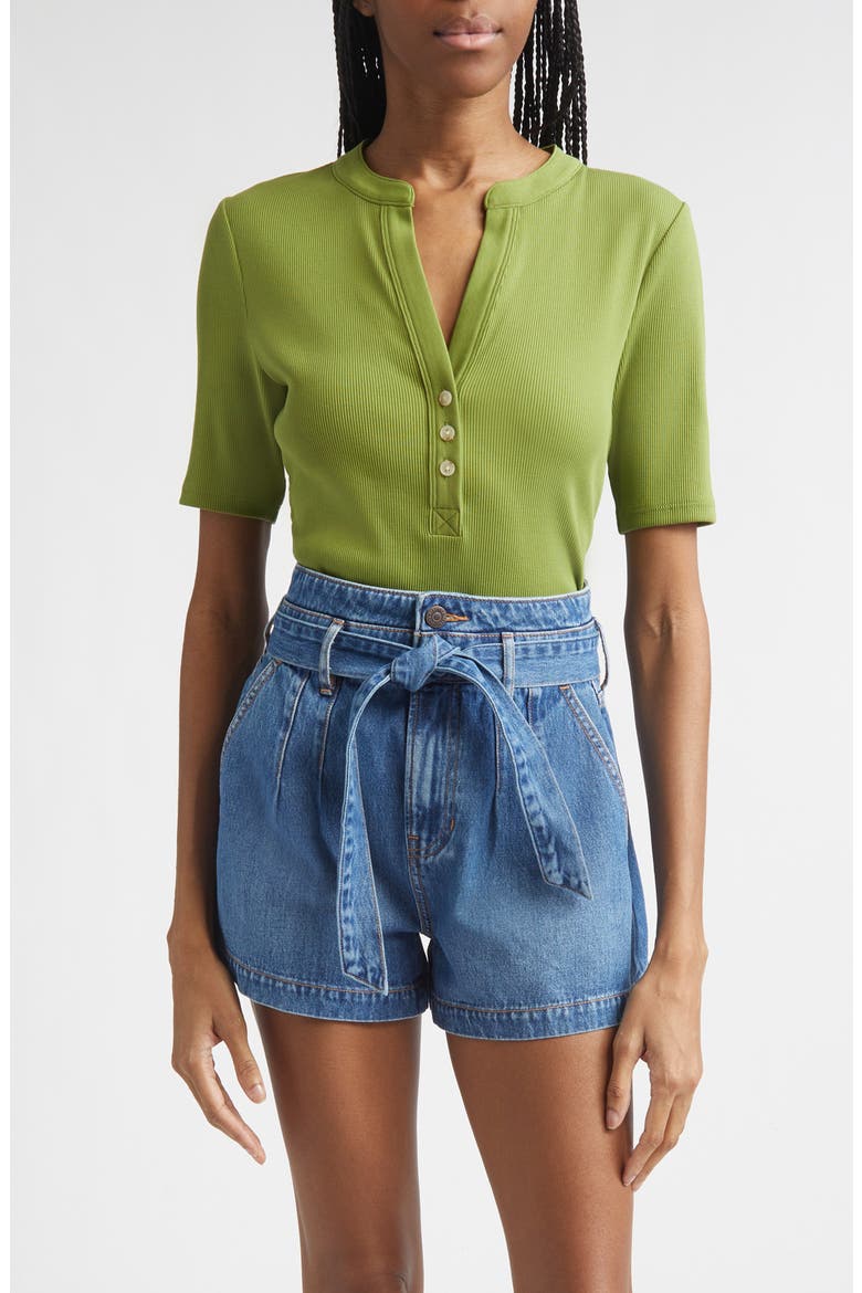 Reubian Henley T-Shirt, Main, color, CACTUS