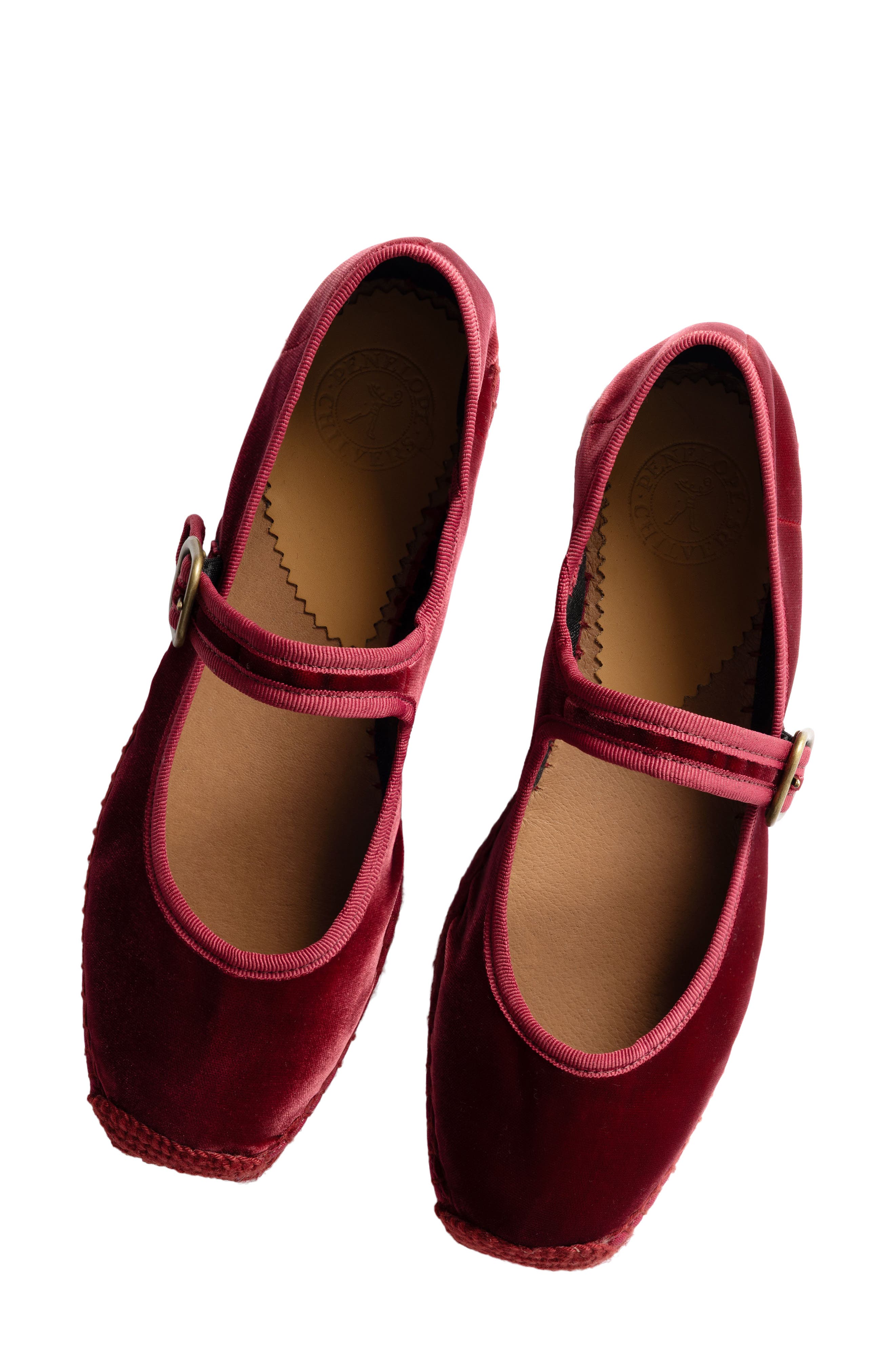 Flora Velvet Mary Jane Espadrille, Alternate, color, MOROCCAN RED