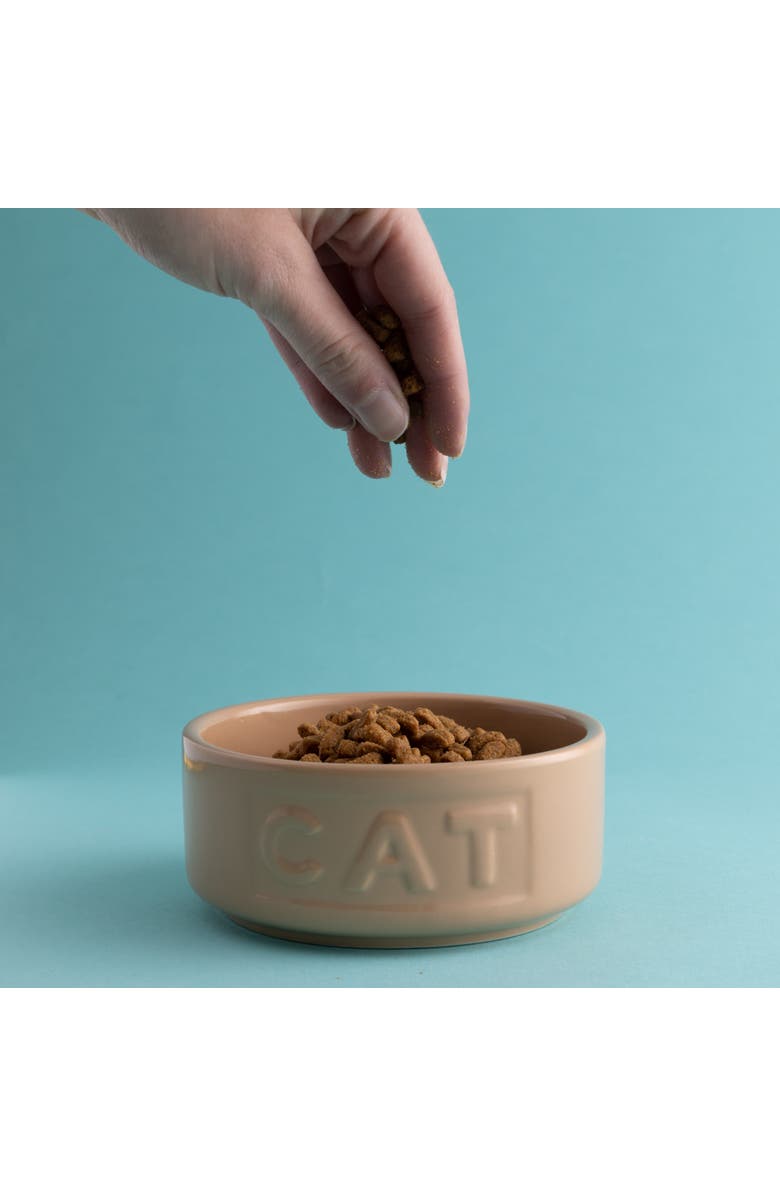 MASON CASH 5.2 Inch Cane Cat Food and Water Bowl, Alternate, color, Brown