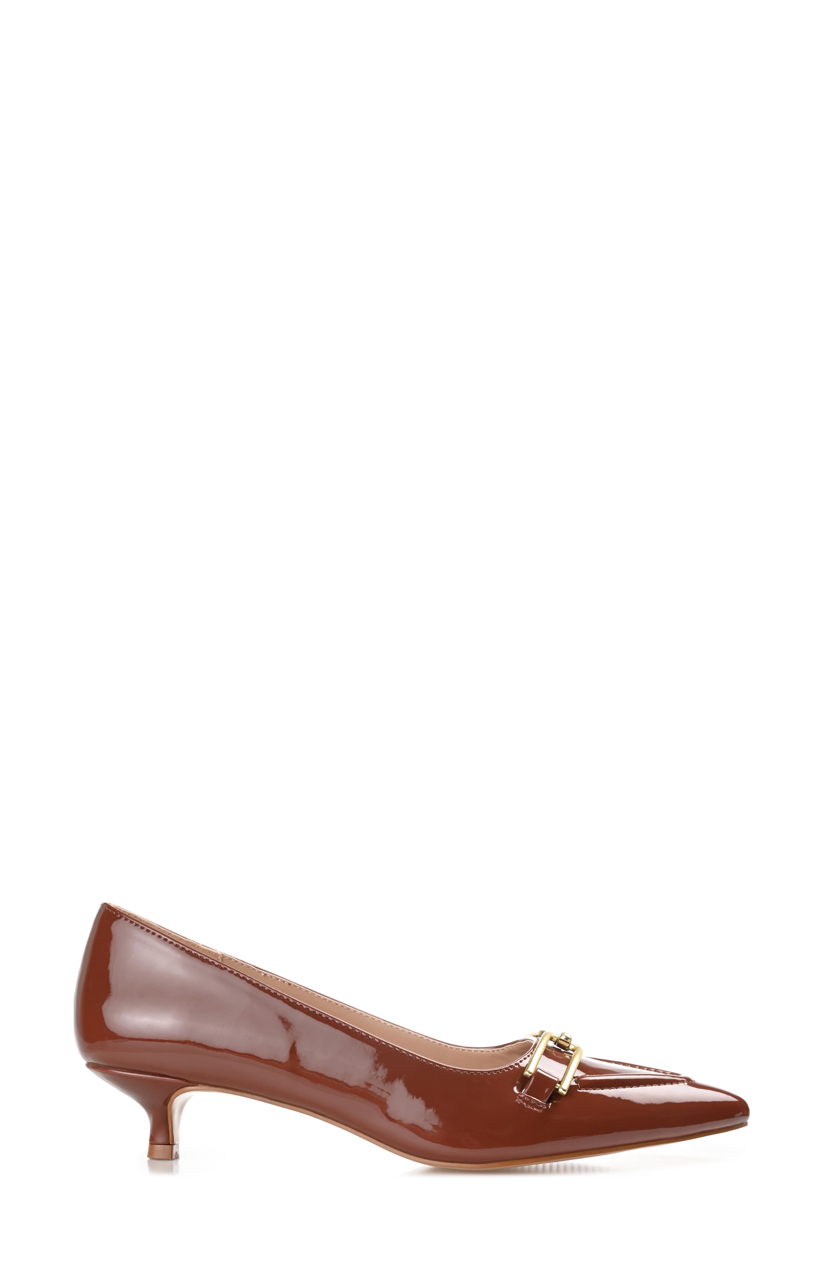 Journee Collection Rumi Pointed Toe Pump - Wide Width, Alternate, color, Brown
