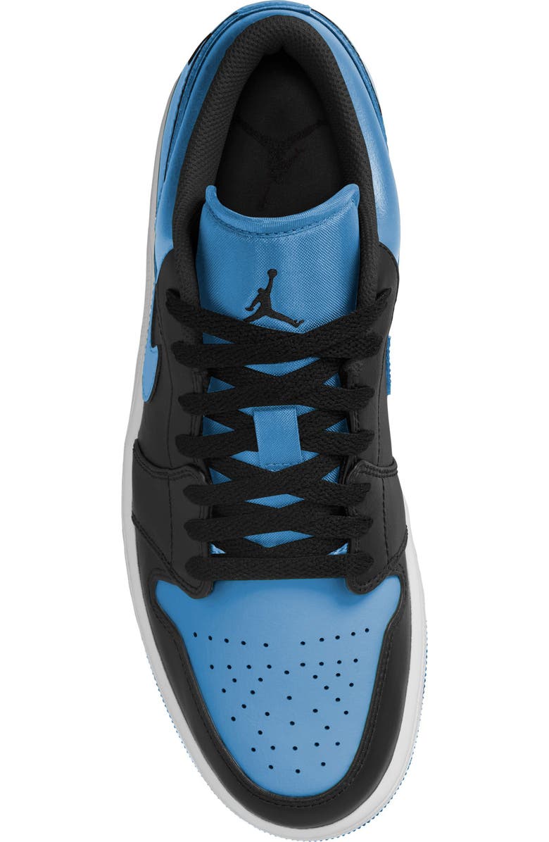 Jordan Air Jordan 1 Low Basketball Sneaker, Alternate, color, Black/ Black/ University Blue