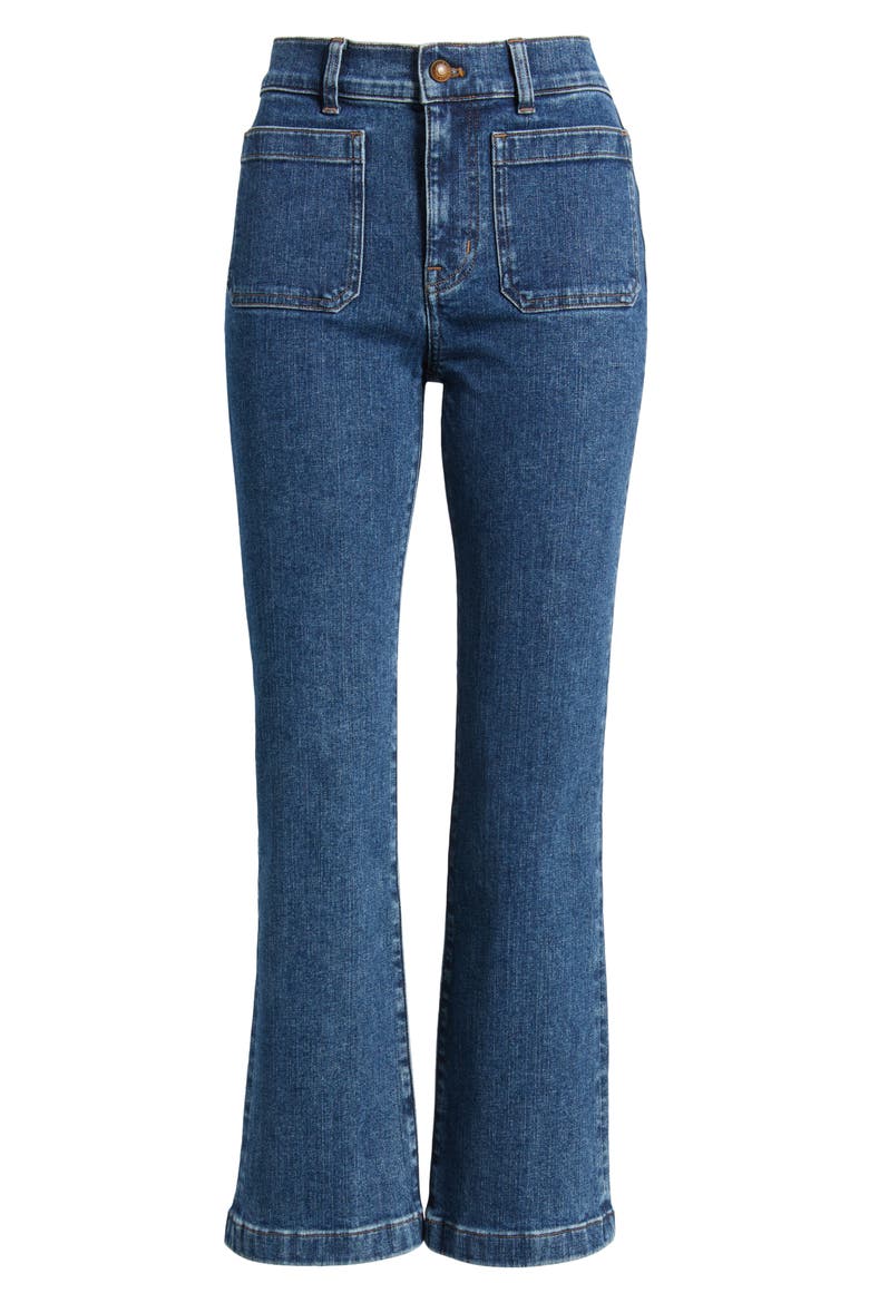 Kick Out Patch Pocket Crop Jeans, Alternate, color, HEBB WASH