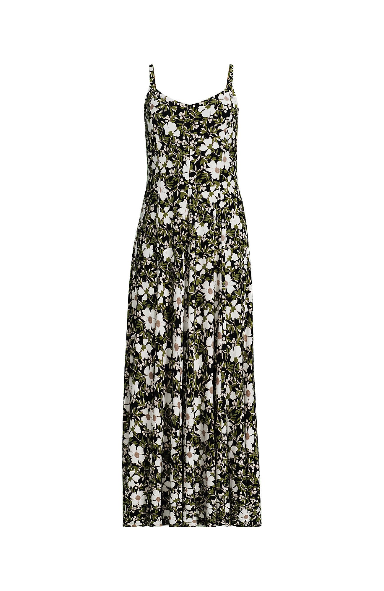 Lands' End Silky Knit Godet Maxi Dress (Women) | Nordstrom