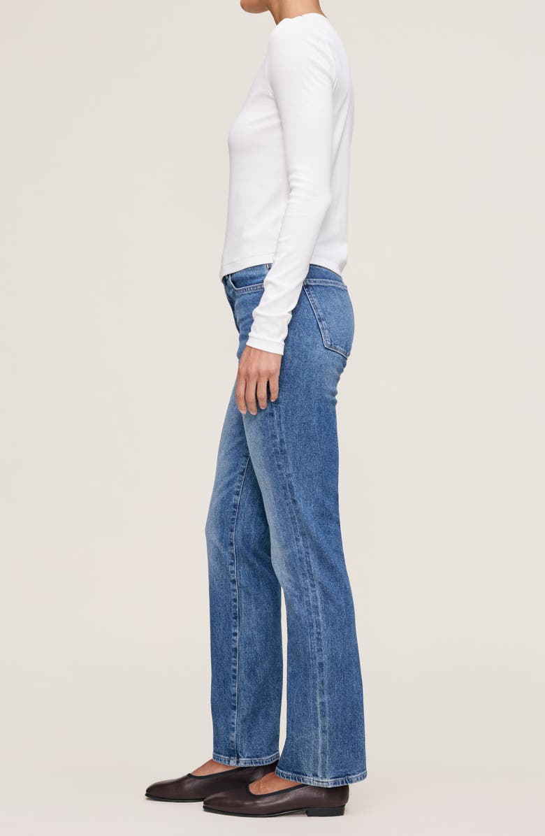 DL1961 Patti High Waist Straight Leg Jeans, Alternate, color, Opal Beach Cuffed