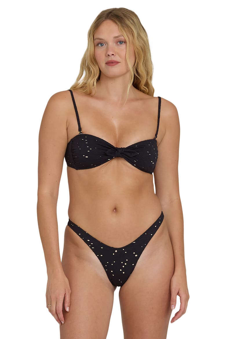 Eyes on You Hanky Tie Bikini Top, Alternate, color, BLACK PEBBLE