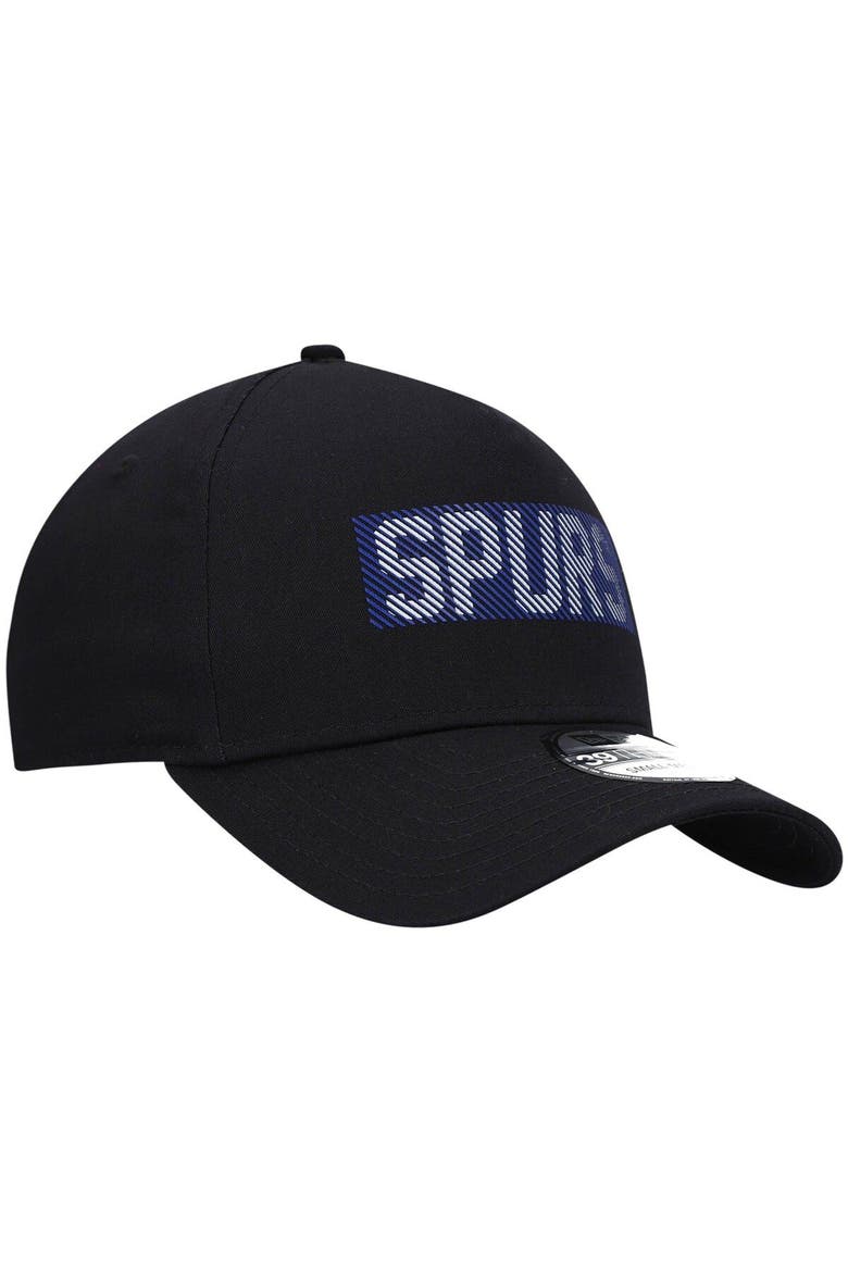 Men's New Era Black Tottenham Hotspur HD Logo A-Frame 39THIRTY Flex Hat, Alternate, color, Black