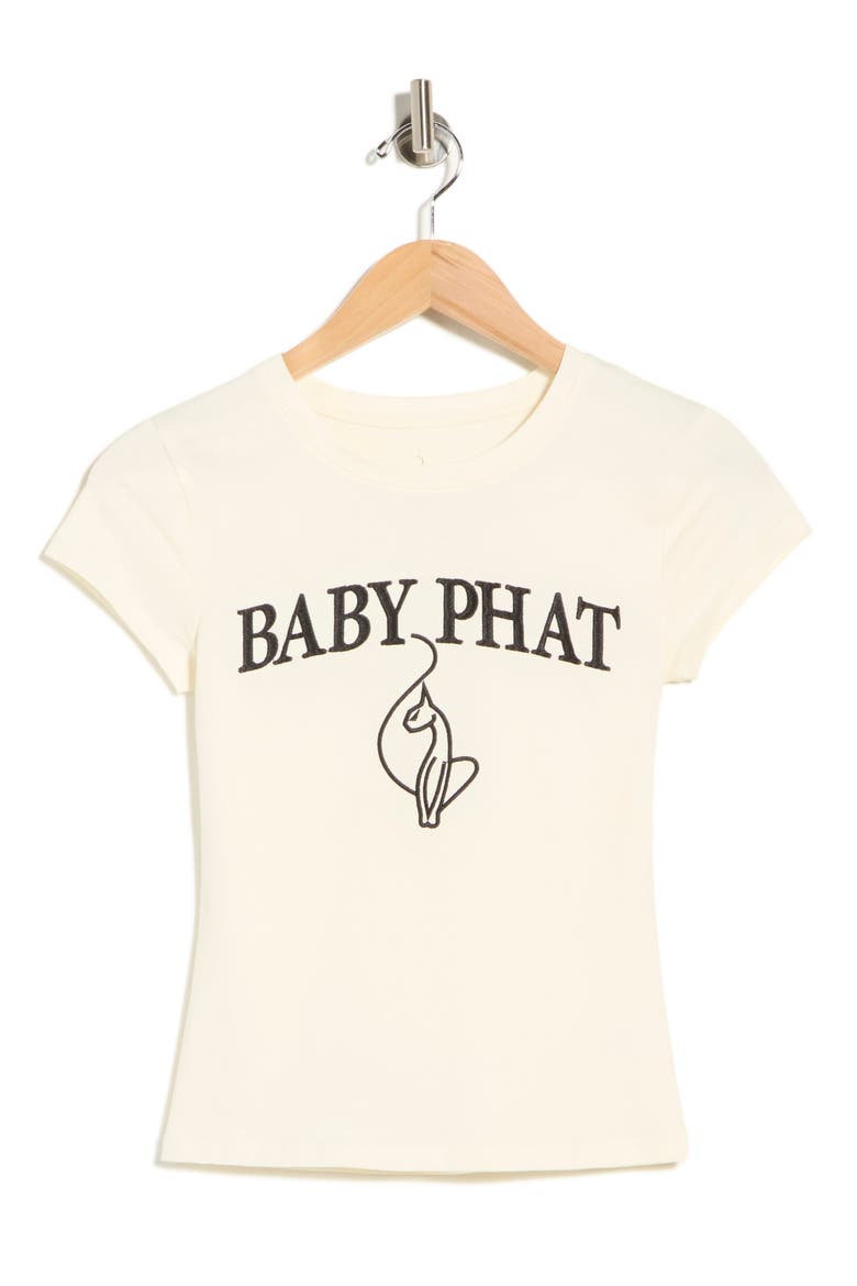 Logo Embroidered Baby Tee, Alternate, color, ECRU