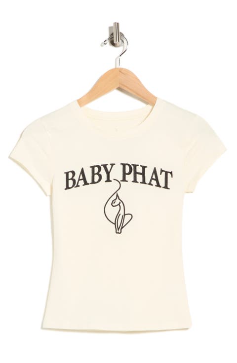 Logo Embroidered Baby Tee