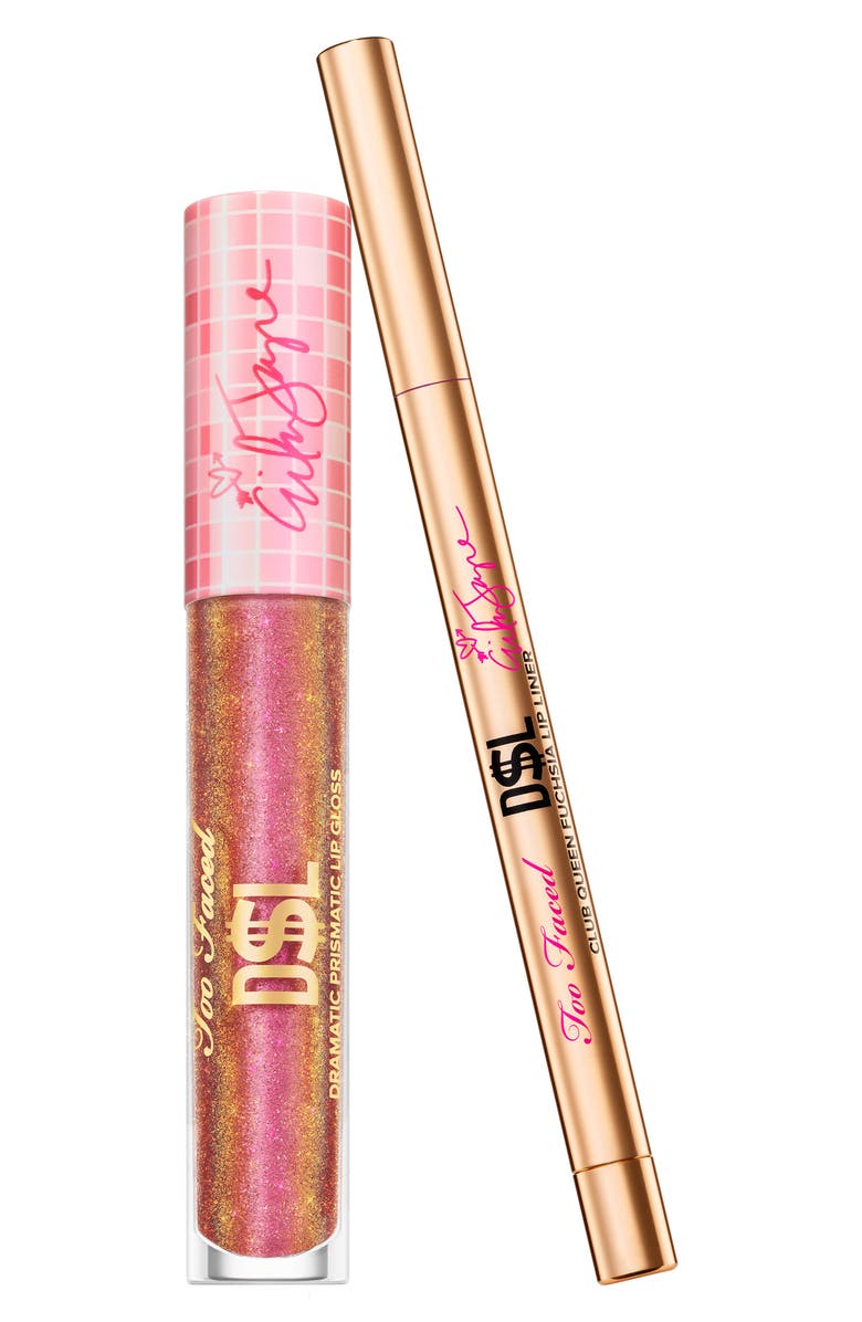 Too Faced x Erika Jayne Pretty Mess DSL Lip Duo, Main, color, 