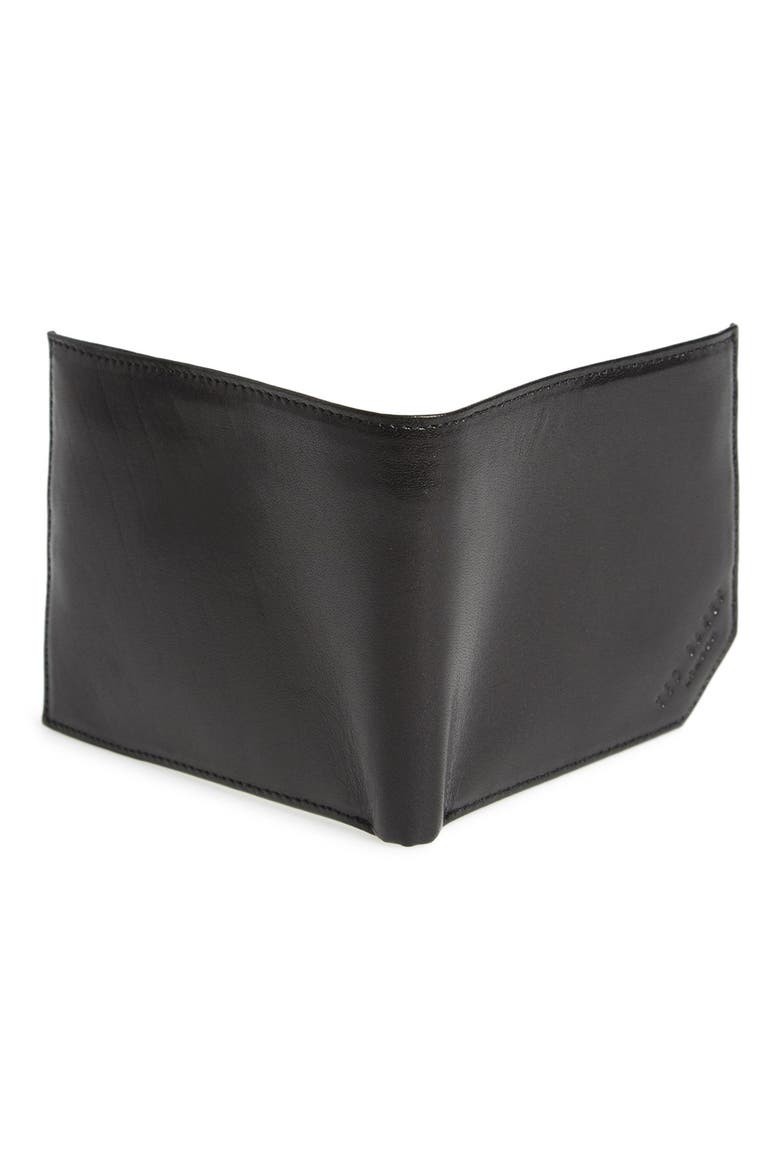 Leather Bifold Wallet, Alternate, color, BLACK