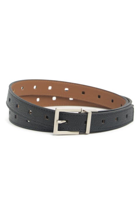 Reversible Faux Leather Belt