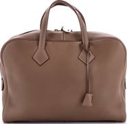 Pre-Owned Hermes Victoria Travel Bag Clemence 43