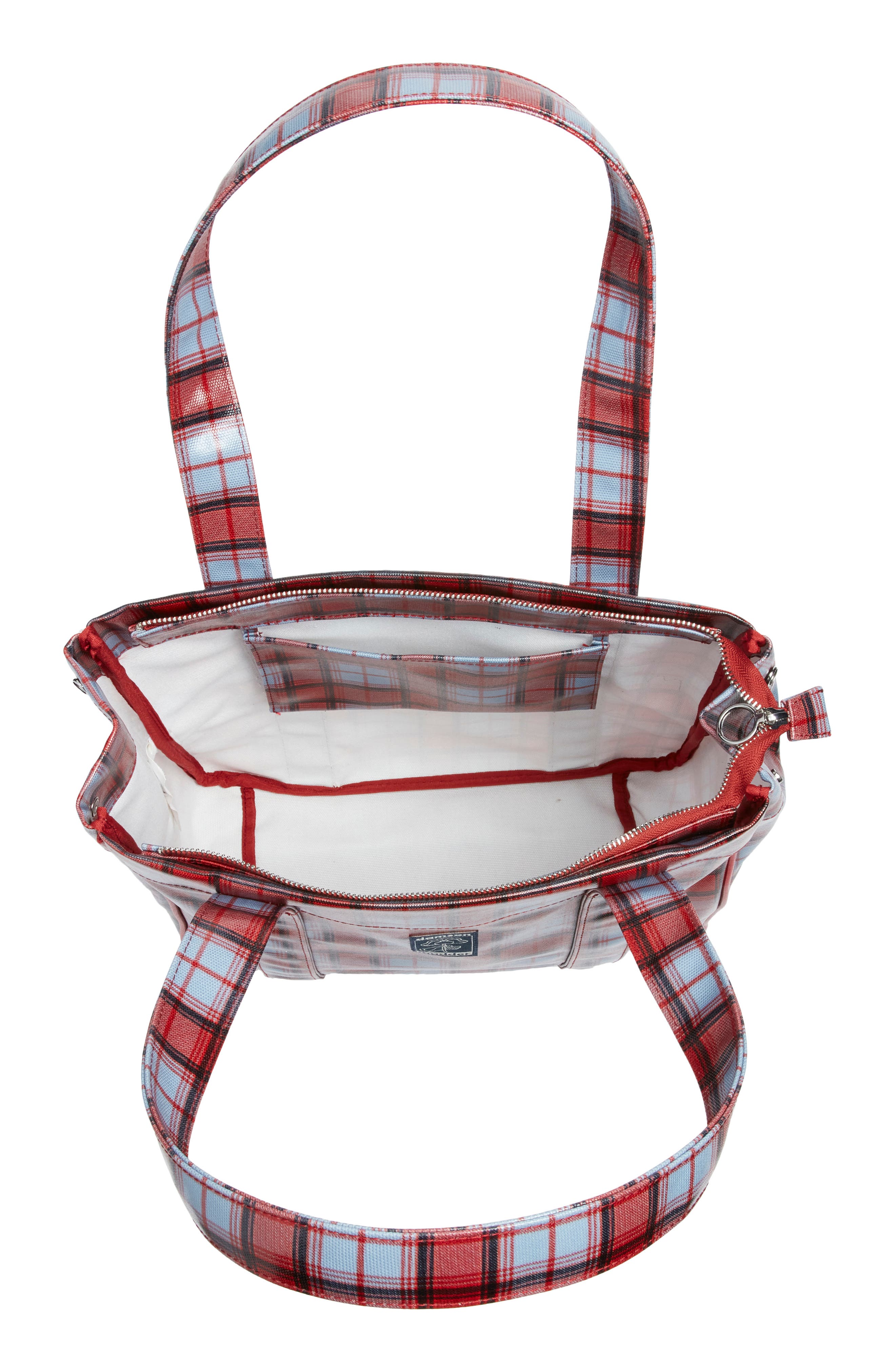 Damson Madder Blue Fog Check Tote, Alternate, color, Red/ Blue Multi