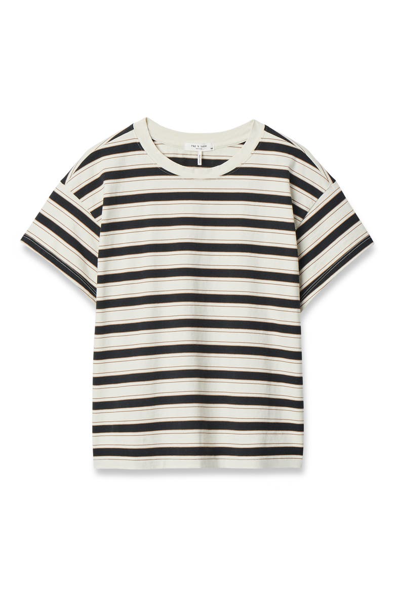 Kelly Stripe Boxy T-Shirt, Alternate, color, CREAM MULTI