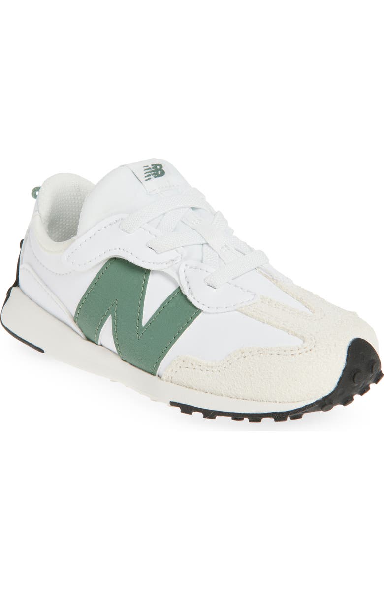 New Balance Kids' 327 Sneaker, Main, color, White/ Dark Juniper