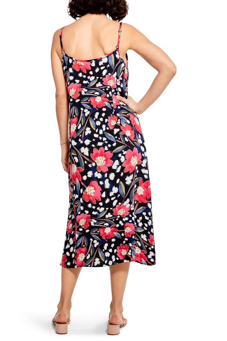 Flower Burst Floral Slipdress, Alternate, color, PINK MULTI