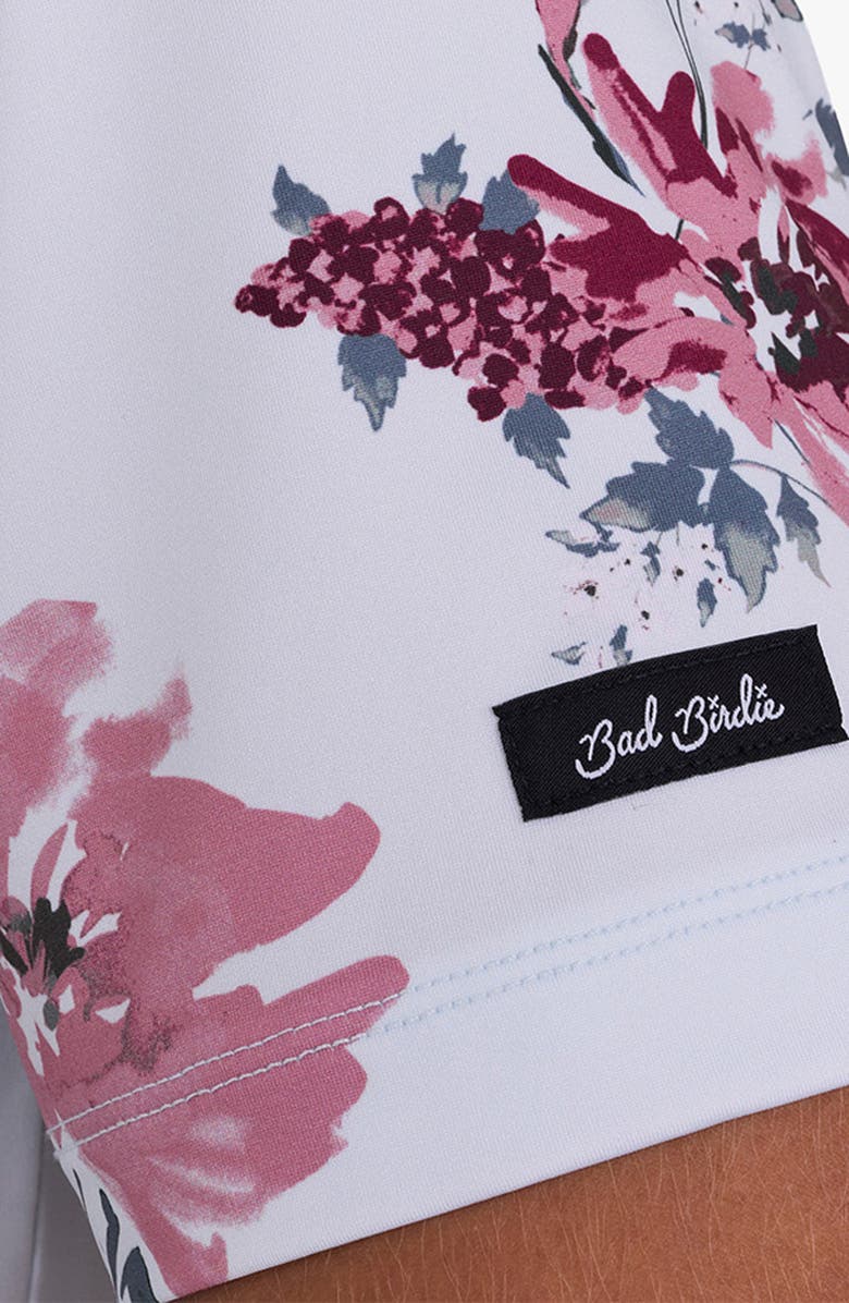Bad Birdie Core Floral Performance Golf Polo, Alternate, color, Go To The Garden - Foxglove