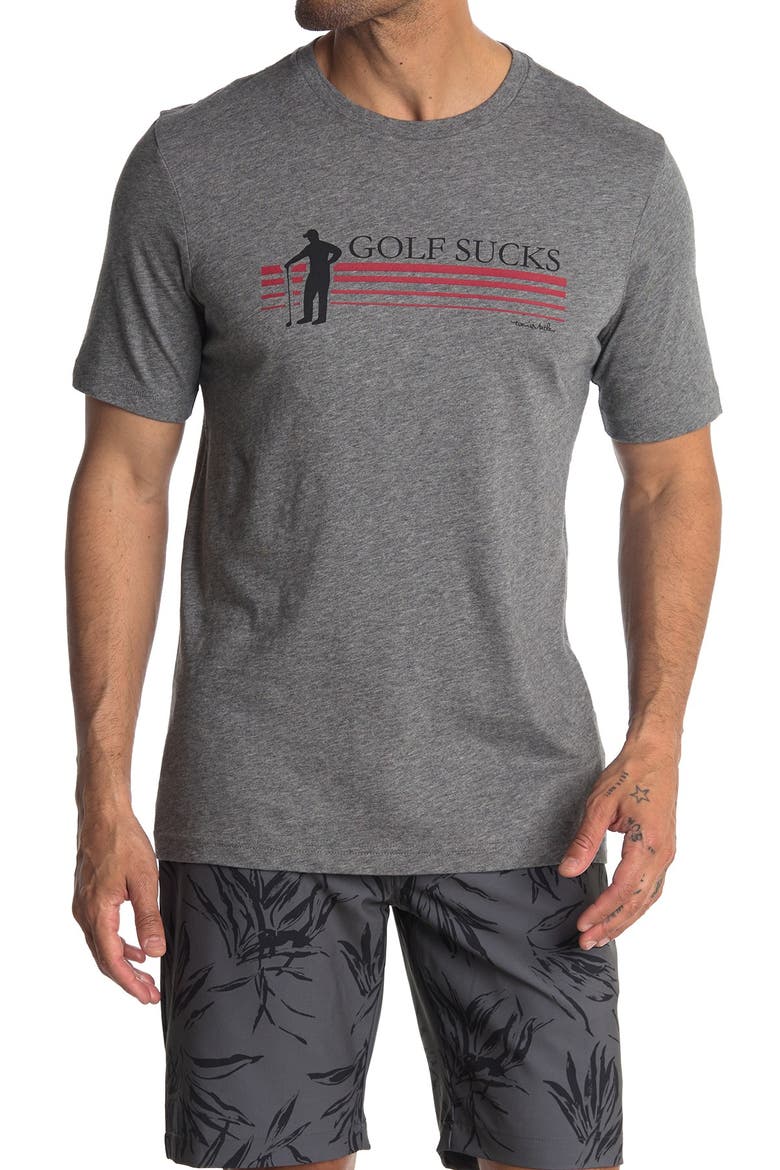 Travis Mathew Jason T-Shirt, Main, color, HEATHER QUIET SHADE
