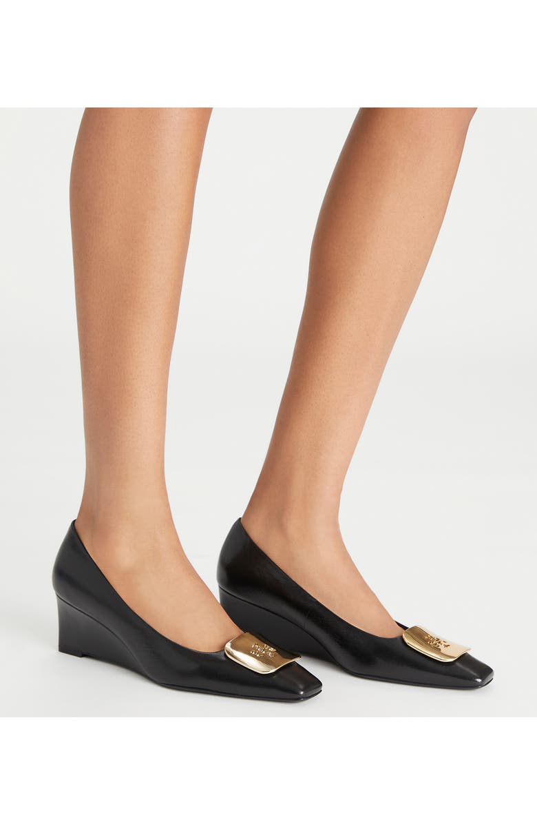 Tory Burch Georgia Wedge Pump, Alternate, color, Perfect Black