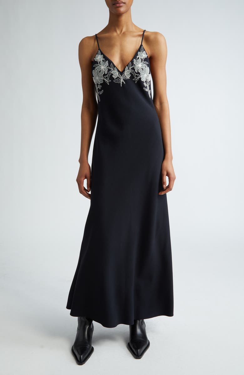 Golden Goose Journey Lace Trim Slipdress, Main, color, 