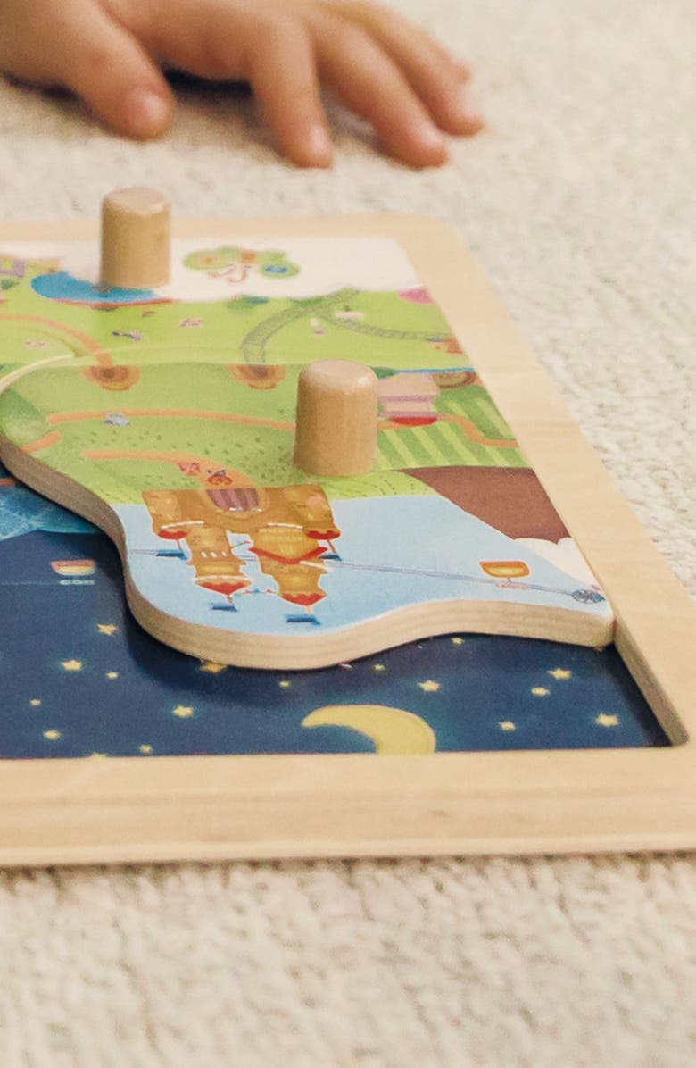 Bababoo and friends<sup>®</sup> Day and Night Discovery Puzzle, Alternate, color, Blue