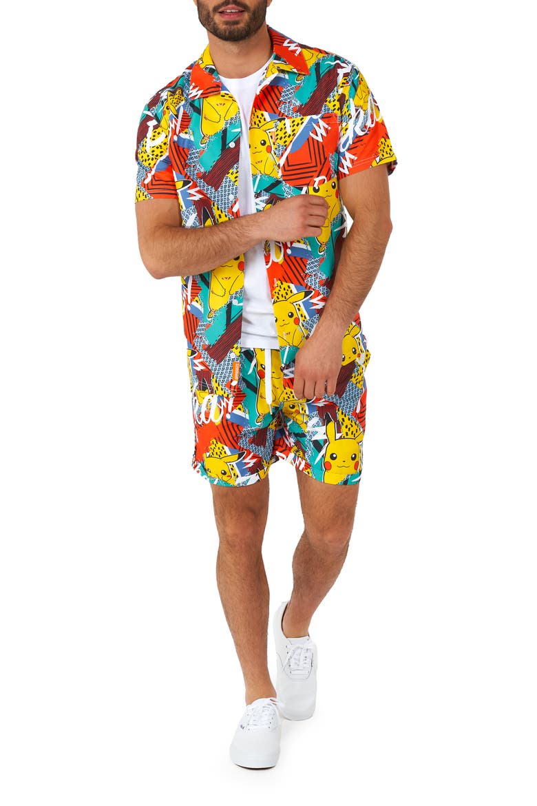 2-Piece Pikachu Summer Set, Main, color, YELLOW
