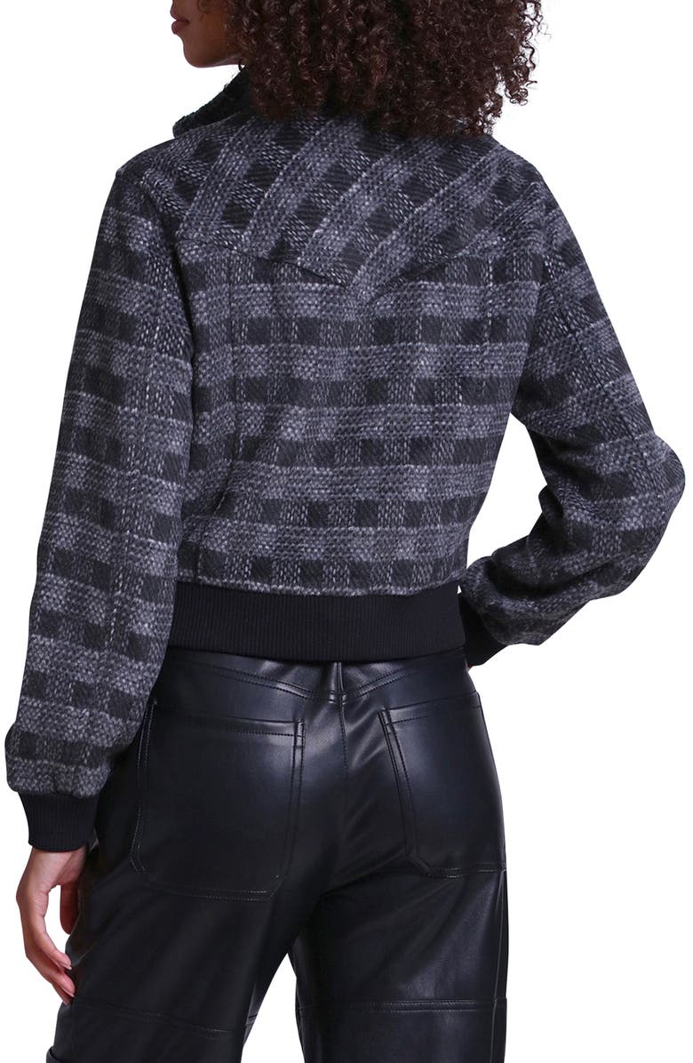 Avec Les Filles Plaid Bomber Jacket, Alternate, color,
