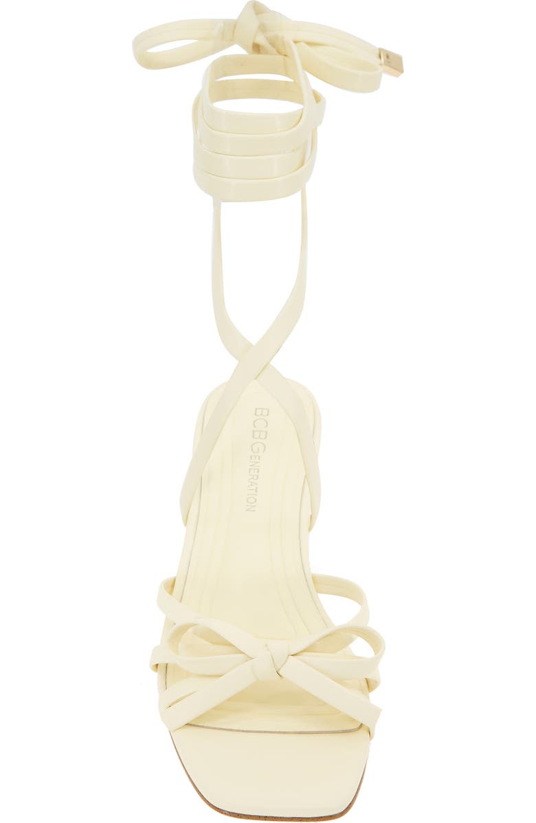 BCBGeneration Imerez Ankle Wrap Sandal, Alternate, color, Butter