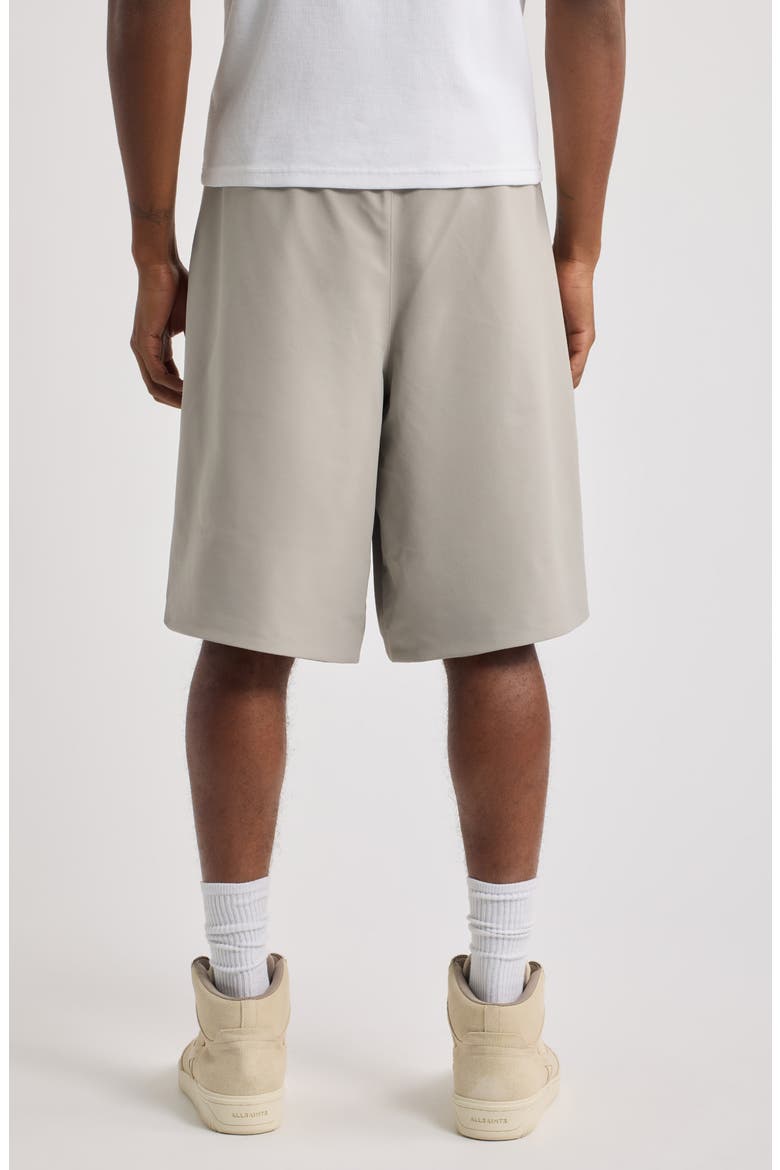 Signature Relaxed Fit Drawstring Sweat Shorts, Alternate, color, STONE
