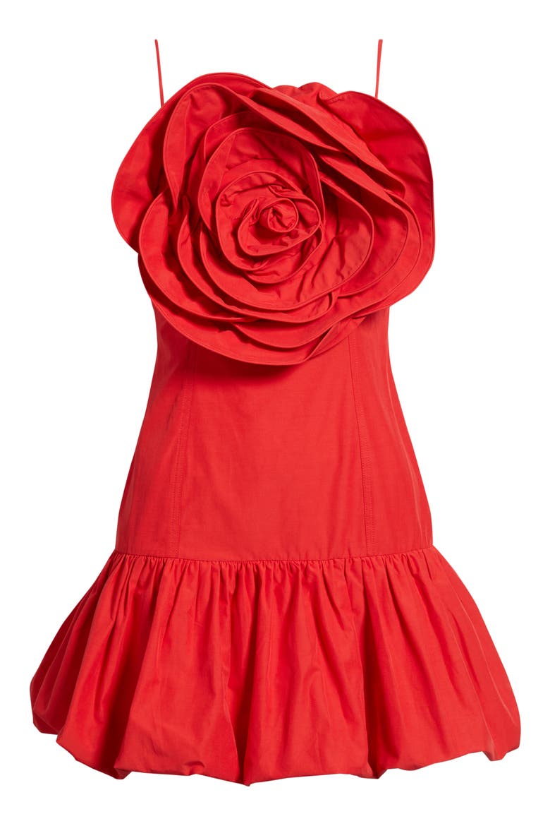 Red Balloon Minidress, Alternate, color, RED